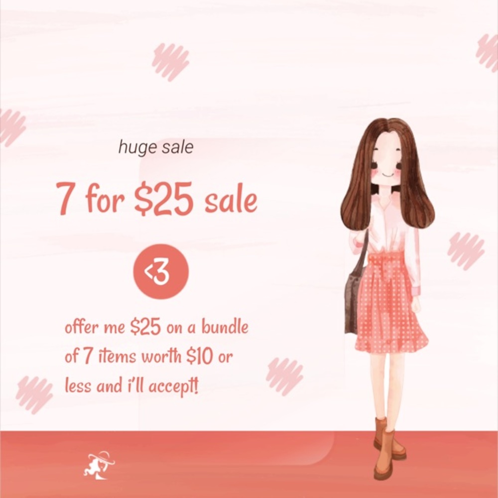 7 for $25 sale 😍